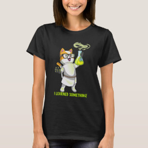 Camiseta Gato de Ciencia Química Cation Cute Elemento Pawsi