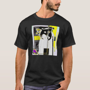 Camiseta Gato de colores brillantes maúlla gatito lindo peq