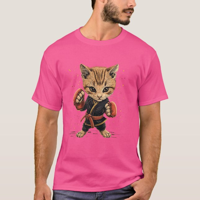 Camiseta Gato de combate Muay Thai en Muay Thai (Anverso)