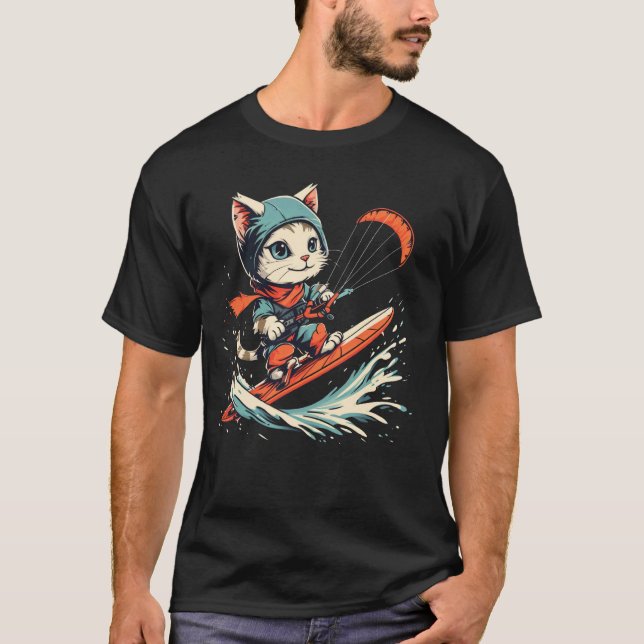 Camiseta Gato de cometa en cometa (Anverso)