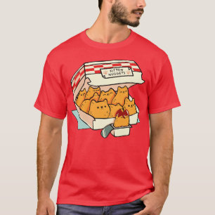 Camiseta Gato de comida rápida de nuggets gatitos por Tobe 