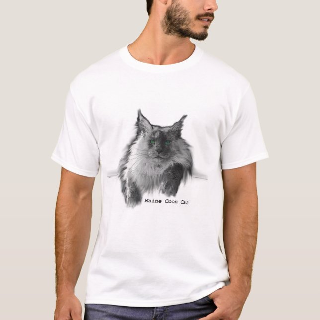 Camiseta Gato de Coon de Maine (Anverso)