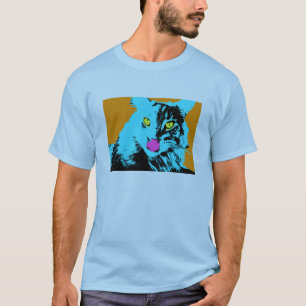 Camiseta Gato de Coon de Maine del arte pop