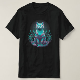 Camiseta Gato de coral místico | SOLO EN NEGRO