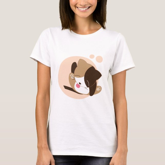 Camiseta Gato de corte (Anverso)