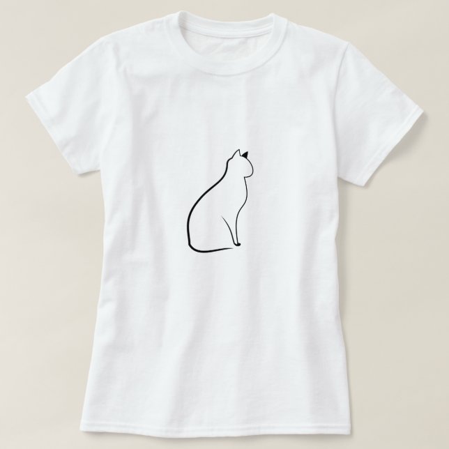 Camiseta Gato de corte (Diseño del anverso)