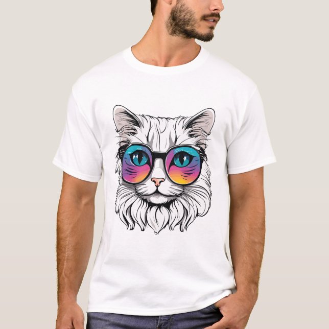 Camiseta Gato de corte (Anverso)