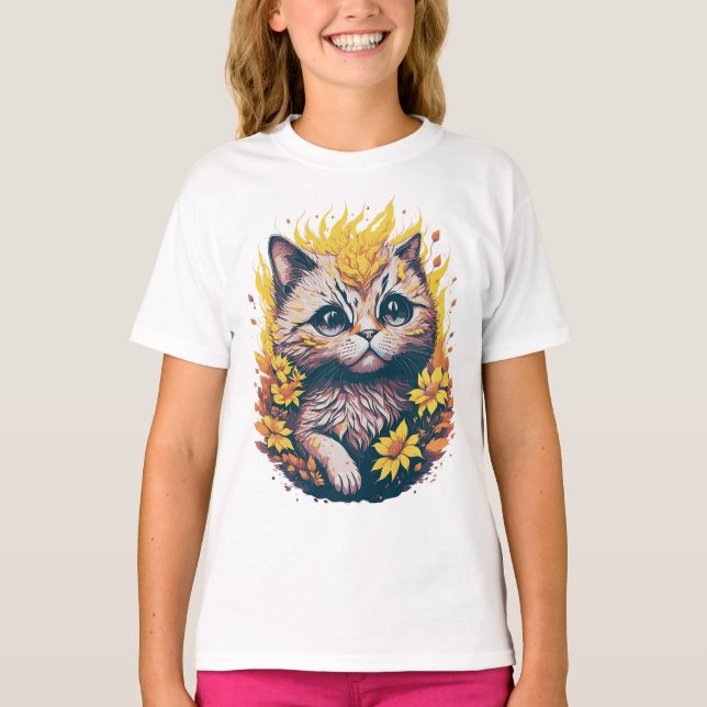 Camiseta Gato de corte (Anverso)