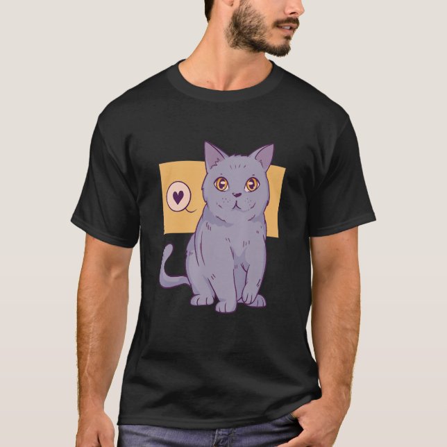 Camiseta Gato de corte (Anverso)