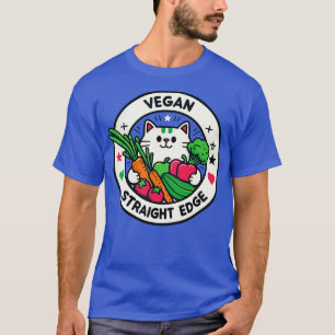 Camiseta Gato de corte del borde recto vegan
