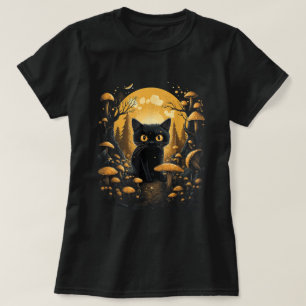 Camiseta Gato De Cottagecore Oscuro Estético Bajo Sangre