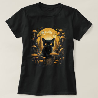 Camiseta Gato De Cottagecore Oscuro Estético Bajo Sangre
