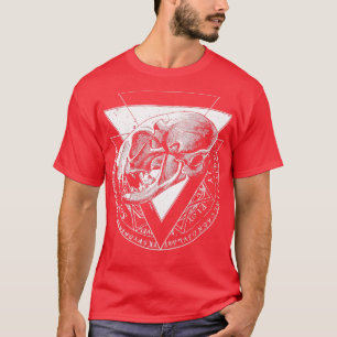 Camiseta Gato de cráneo esoterico