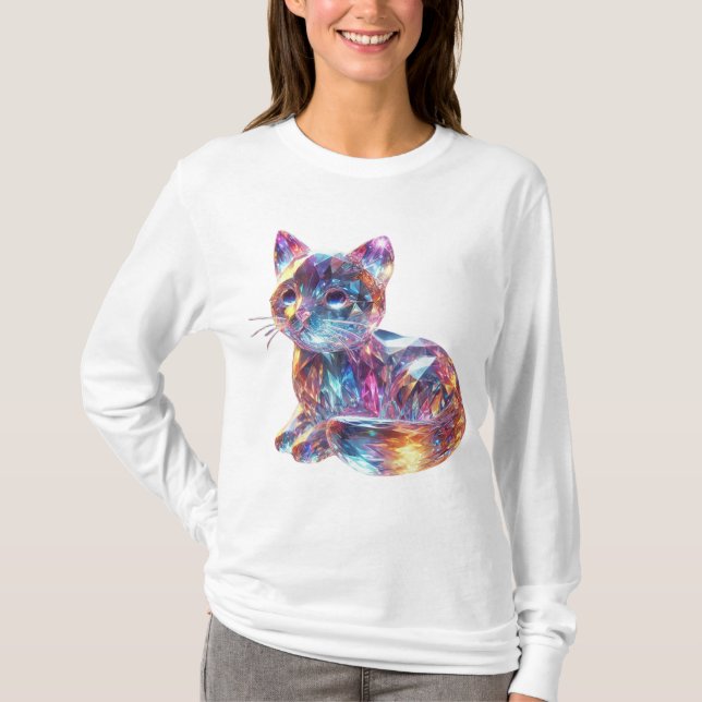 Camiseta Gato de cristal (Anverso)
