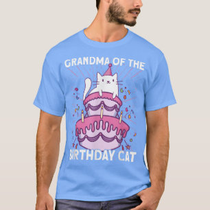 Camiseta Gato de cumpleaños de la abuela
