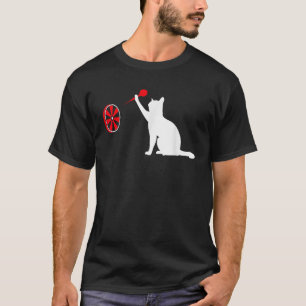 Camiseta Gato de dardos Gato divertido lanzando dardos Dard