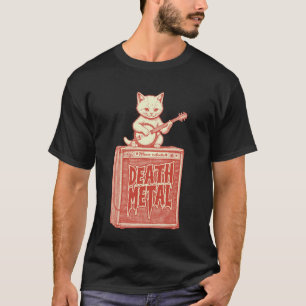 Camiseta Gato de Death Metal Amplificador de Gatito Diverti
