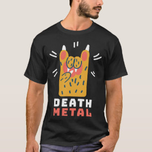 Camiseta Gato de Death Metal Pata I Festival de Rock Lindo