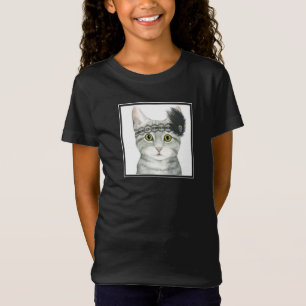 Camiseta Gato de descarga  Bejeweld Con Lace