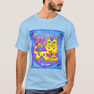 Camiseta gato de diamante 