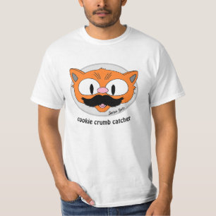 Camiseta Gato de Dibujos Animados con Bigote para Atrapar R