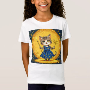 Camiseta Gato de dibujos animados lindo