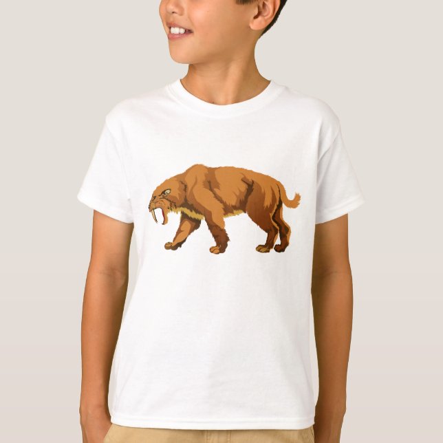 Camiseta Gato de Dientes de Sable (Anverso)