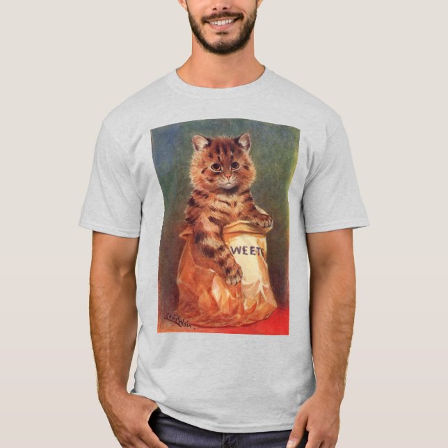 Camiseta Gato de dulces mixtos de Louis Wain (Anverso)