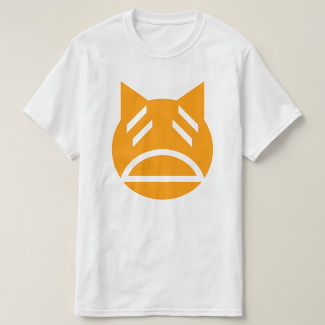 Camiseta Gato de Emoji cansado (Diseño del anverso)