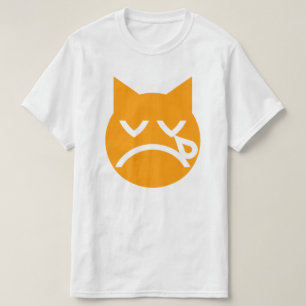 Camiseta Gato de Emoji llorando