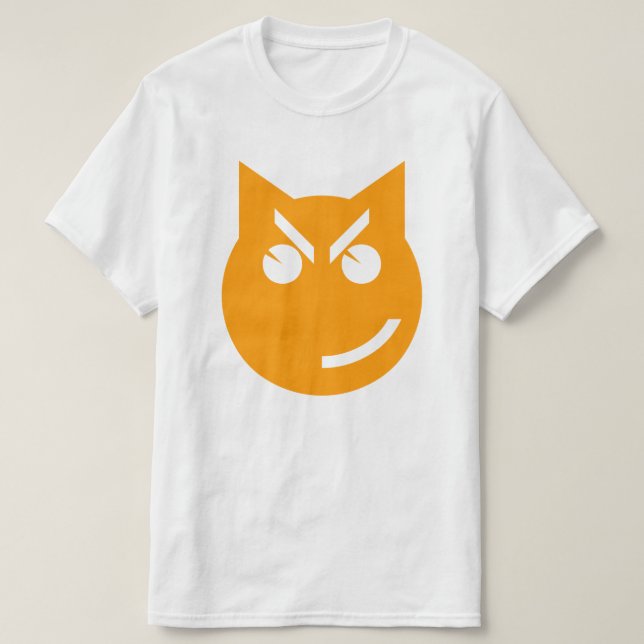 Camiseta Gato de Emoji sonriente (Diseño del anverso)