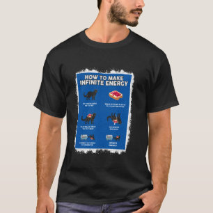 Camiseta Gato de energía infinita de matemáticas divertidas