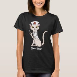 Camiseta Gato de enfermera - Amante del gato de la enfermer