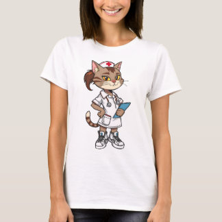 Camiseta Gato de enfermera confiado - Estilo Personalizado