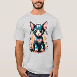 Camiseta Gato de esfinx artístico