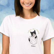 Gato de Esmoquin Adorable en Bolsillo con Nombre P