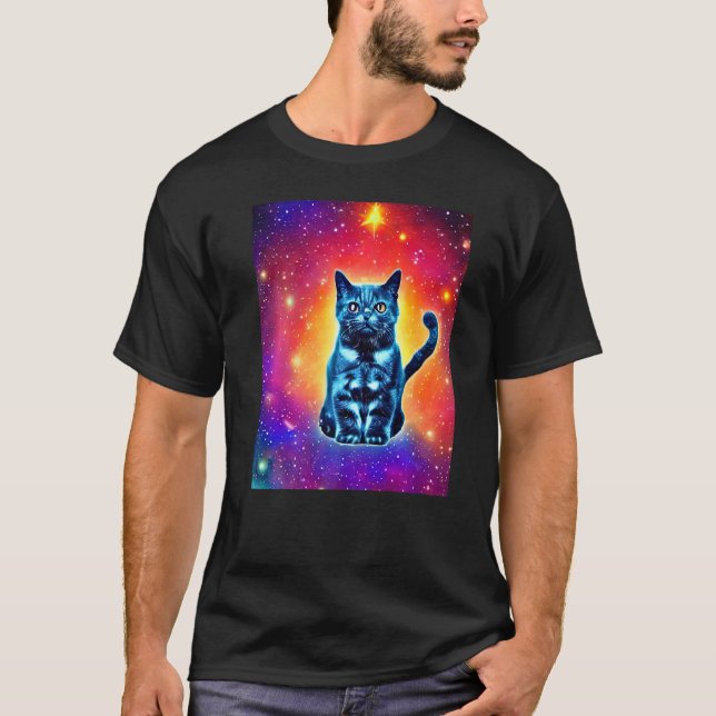 Camiseta Gato De Espacio Gato Gatito Gatito Gatito Al Estil (Anverso)