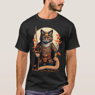 Camiseta Gato de espada samurai japonés: gatito samurai