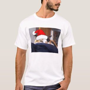 Camiseta Gato de estampado calicó de Navidad