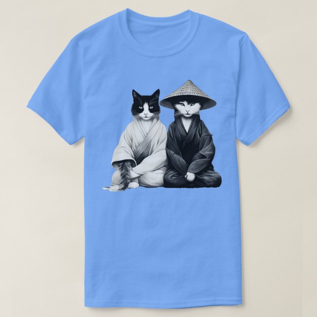 Camiseta Gato de estilo japonés (Diseño del anverso)