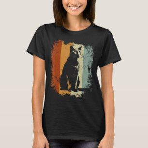 Camiseta Gato de estilo retro azul ruso