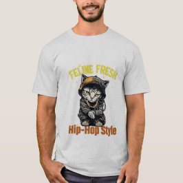 Camiseta Gato de estilo urbano - Leyenda del Hip-Hop Kitty 