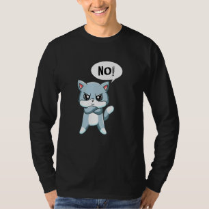 Camiseta Gato de extracto enfadado