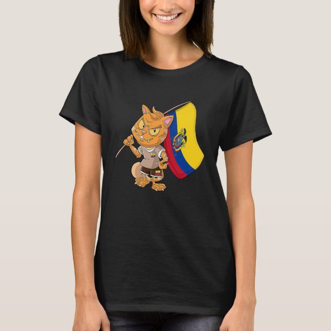 Camiseta Gato de fans de Ecuador (Anverso)