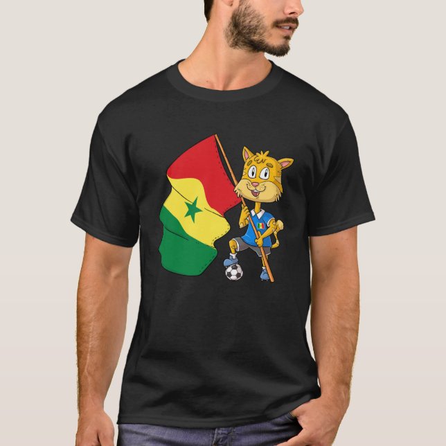 Camiseta Gato de fans de Senegal (Anverso)