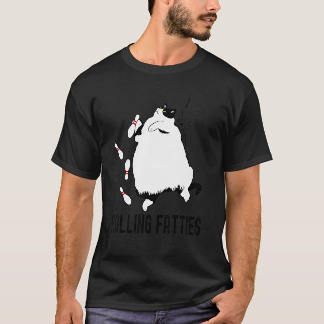 Camiseta Gato de felinos rodando (Anverso)