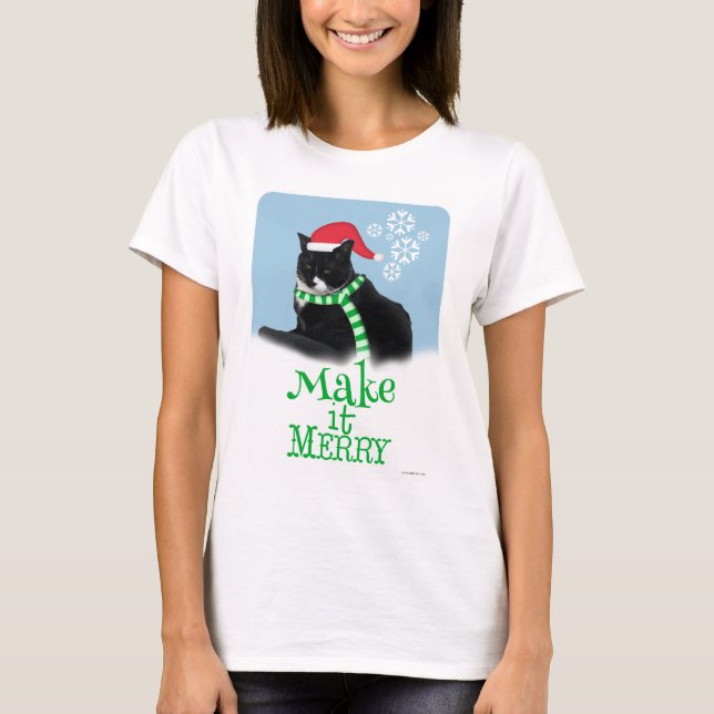 Camiseta Gato de feriado (Anverso)