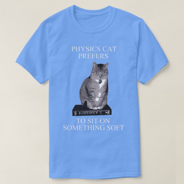 Camiseta Gato de Física (Diseño del anverso)