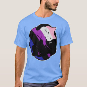 Camiseta Gato de fluido de género Yin Yang
