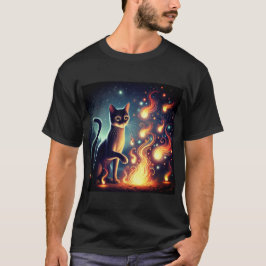 Camiseta Gato de fuego